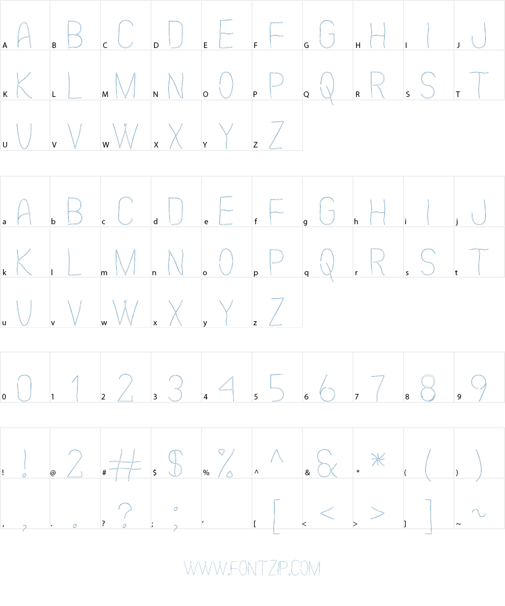Scarythin St Font Character
